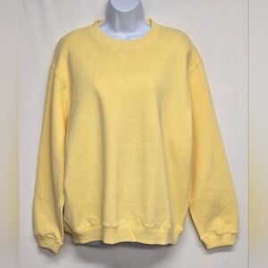 Classic Elements XL Pullover Sweatshirt Sunshine Yellow Long Sleeves Sporty